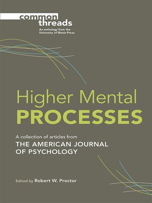 cover image of Higher Mental Processes